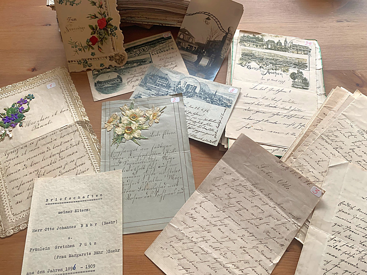 Liebevoll verzierte Briefe aus dem 19. Jahrhundert